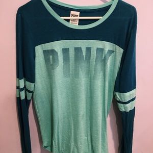 Blue/green long sleeve from PINK